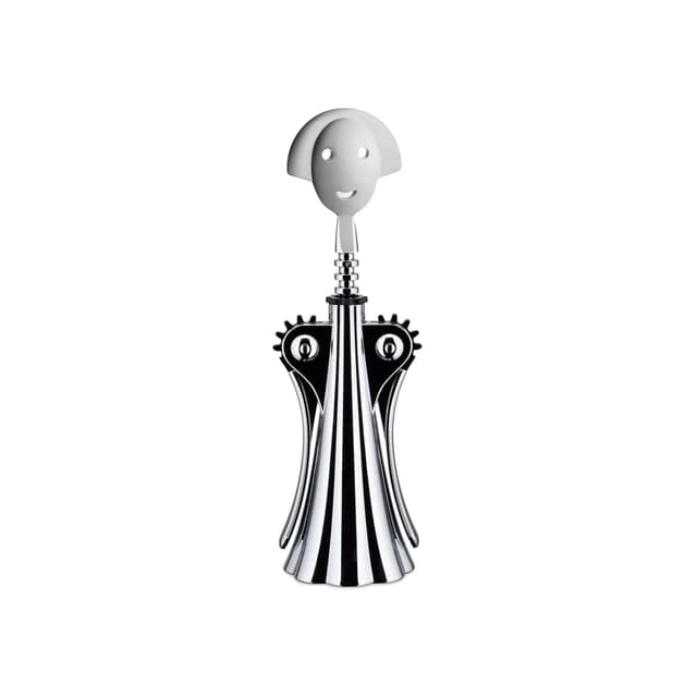 Alessi A di Alessi AM01 Z Anna G. Design Korkenzieher, verchromter Zamak, Poliert, 8 x 28 x 11.5 cm, Silber