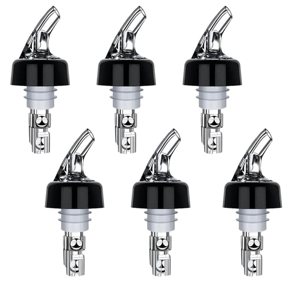 Uoimky Flaschenausgießer, 6cl Bottle Pour Spouts Auto-Pour Ausgießer Lecksicher Dosierhilfe Bottle Pourers Dispenser für Wine Cocktail Home Bar Getränke Wein Cocktailspende