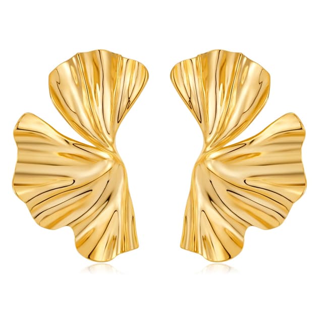 LILIE&WHITE Gold Blumen Ohrringe – Hypoallergen, Farbecht, Geschenke – Stilvolle Modeaccessoires für Damen, Alltag und besondere Anlässe