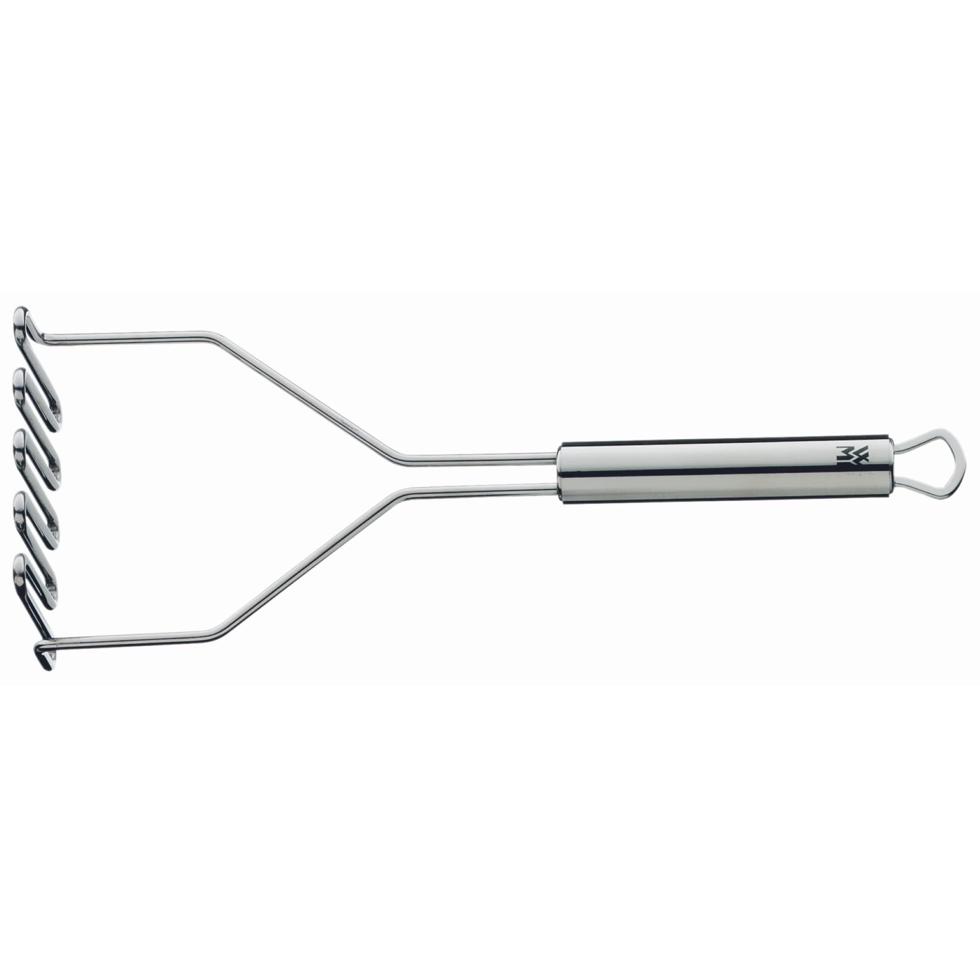 WMF Profi Plus Kartoffelstampfer Edelstahl 29 cm, Cromargan Edelstahl teilmattiert, spülmaschinengeeignet Single