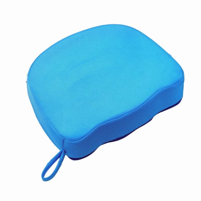 Whirlpool-Sitzerhöhung, 3D-Luftnetz, tauchfähig, beschwertes Spa-Kissen mit rutschfestem Mikro-Punkt-Boden, 38 x 30 x 13 cm (U Shape Blau)