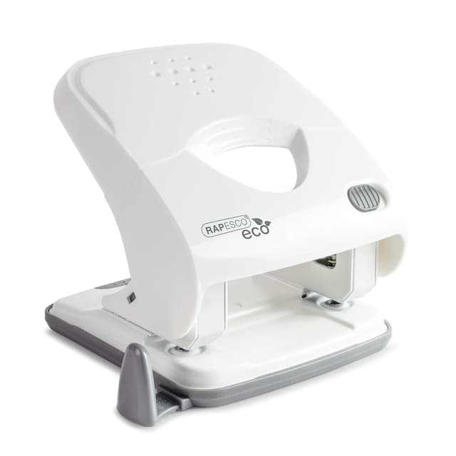 Rapesco 1526 ECO X5-40ps Less Effort 2-Fach Locher, 40 Blatt Kapazität, Soft Weiß