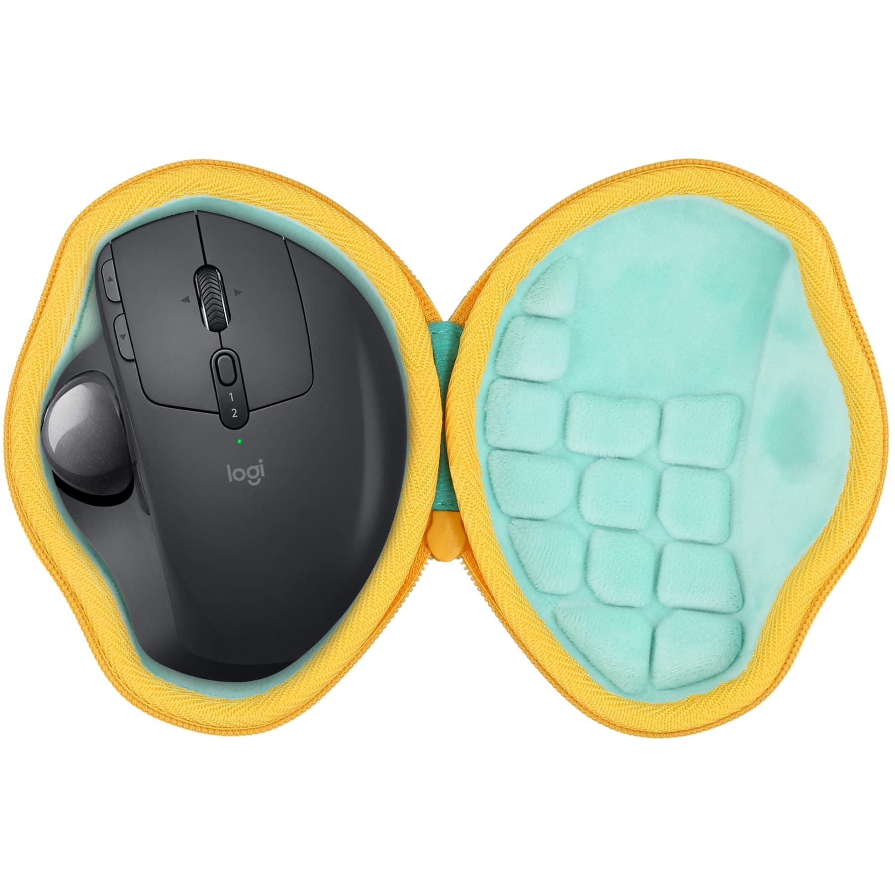 co2CREA Hart Reise Tasche für Logitech MX Ergo/Ergo S/Ergo Plus/Ergo M575 /M575S /M501 Wireless Kabellose Ergonomische Trackball Maus Teal