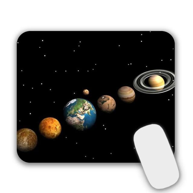 Mousepad Klein Mauspad mit Motiv 24 x 20 x 0,3 cm Schwarz rutschfeste Mauspads für PC,Laptop,Home, Office (201)