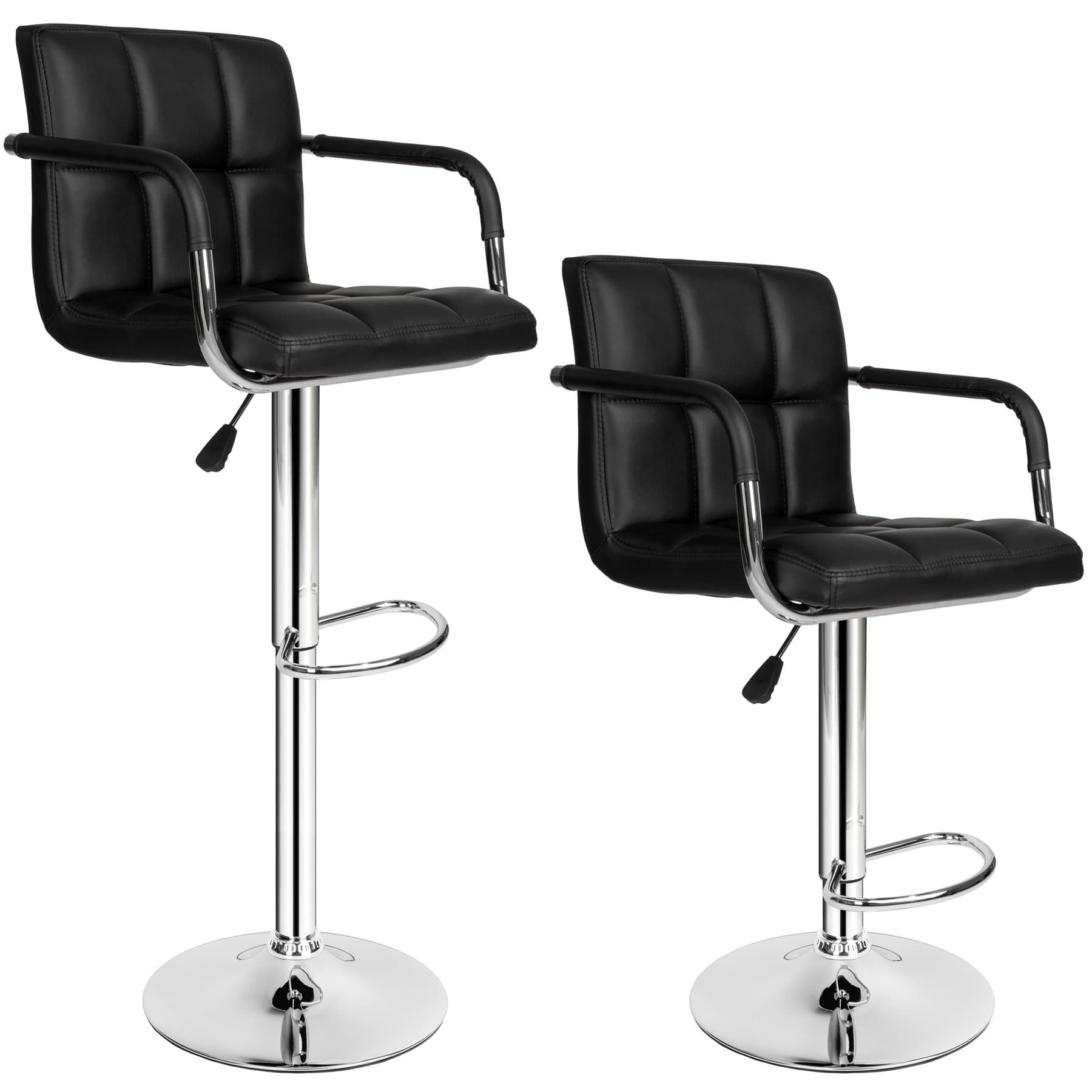 tectake 800178 Barhocker, Tresenhocker, stufenlos höhenverstellbar - Diverse Modelle - (2X Harald | Nr. 401572)