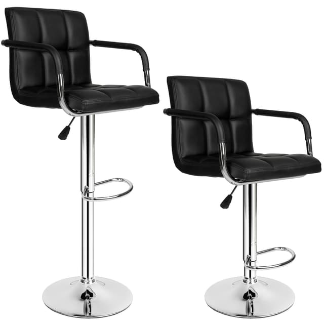 tectake 800178 Barhocker, Tresenhocker, stufenlos höhenverstellbar - Diverse Modelle - (2X Harald | Nr. 401572)