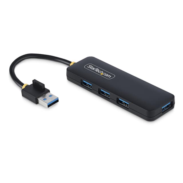 StarTech.com 4-Port USB-A Hub, 5Gbps, USB Busbetrieben, Mini USB Hub, Multi-Port USB Splitter, Desktop USB 3.0 Hub