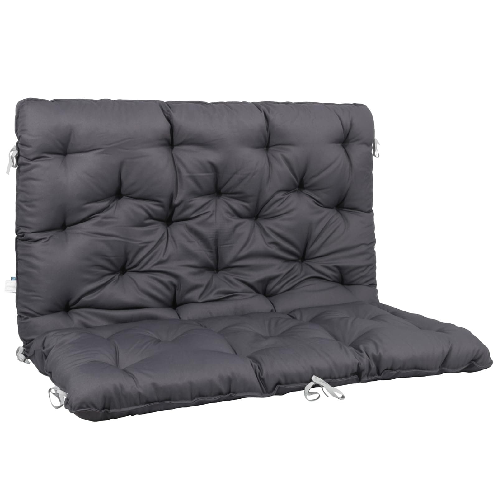 Homecall Palettenkissen Bankauflage mit Niedriger Rückenlehne - Hollywoodschaukel, Europaletten Sitzkissen, Gartenbank, Beidseitige Grün/Beige für Balkon & Garten & Paletten (120 * 140 cm) 120*140 CM