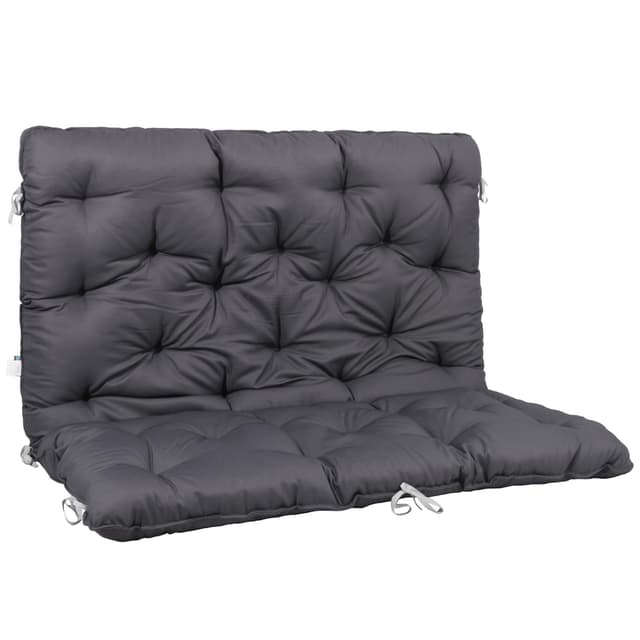 Homecall Palettenkissen Bankauflage mit Niedriger Rückenlehne - Hollywoodschaukel, Europaletten Sitzkissen, Gartenbank, Beidseitige Grün/Beige für Balkon & Garten & Paletten (120 * 140 cm) 120*140 CM