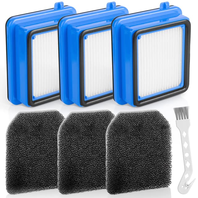QX7 Filter für AEG, 3 Stück QX6 QX7 QX8-2 Staubsauger Ersatzteile Zubehör Set Ersatzfilter für AEG ASKW1, 3 Vormotorfilter 3 Hygienefilter 1 Reinigungsbürste… QX7(3+3)
