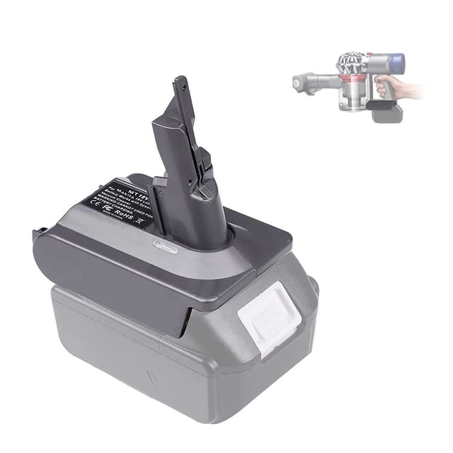 URUN für Dyson V7 Akku Adapter, MT18V7 Konvertiert für Makita 18V Lithium Akku auf für Dyson V7 Animal Fluffy Motorhead Mattress Handstaubsauger Vacuum Konverter (Nur Adapter) MT18V7 Adapter für Makita