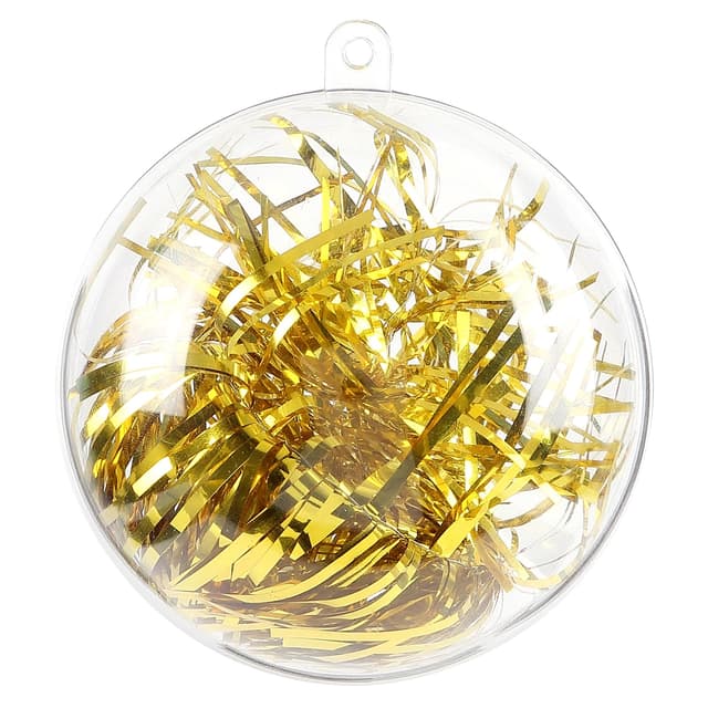 himaly 20 Stücke Acrylkugeln Transparent Set Christbaumkugeln Weihnachtskugeln Acryl Kugeln Durchsichtige Kunststoffkugeln Saisonal Dekoration Geschenk Weihnachtsbaumschmuck Party(80mm) 8 cm