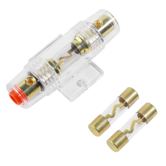 Flaconi Kfz Sicherungshalter,AGU Sicherungshalter,Endstufe Auto Sicherung,Inline Sicherungshalter,Verstärker Sicherung,AGC-Sicherung,Automotive Sicherungshalter (40A)