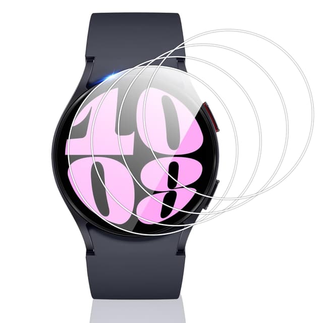 Vauki 4 Stück Panzer Glas für Samsung Galaxy Watch 7 6 5 4 40mm, HD Klare Schutzfolie,Härte 9H Displayschutz, Kratzfest,Blasenfrei,Anti-Fingerprint,Einfache Installation Screen Protector Schutzglas Samsung Galaxy Watch 7/6/5/4/FE 40mm