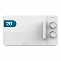 Cecotec Mikrowelle mit Grill Proclean 3020 Flatbed Mikrowelle 20 l, 700 W, 6 Stufen, 3DWave-Technologie, 800 W Halogengrill, kompaktes und modernes Design für perfektes und gleichmäßiges Garen Weiß Handbuch Angebot bei HelloDeals