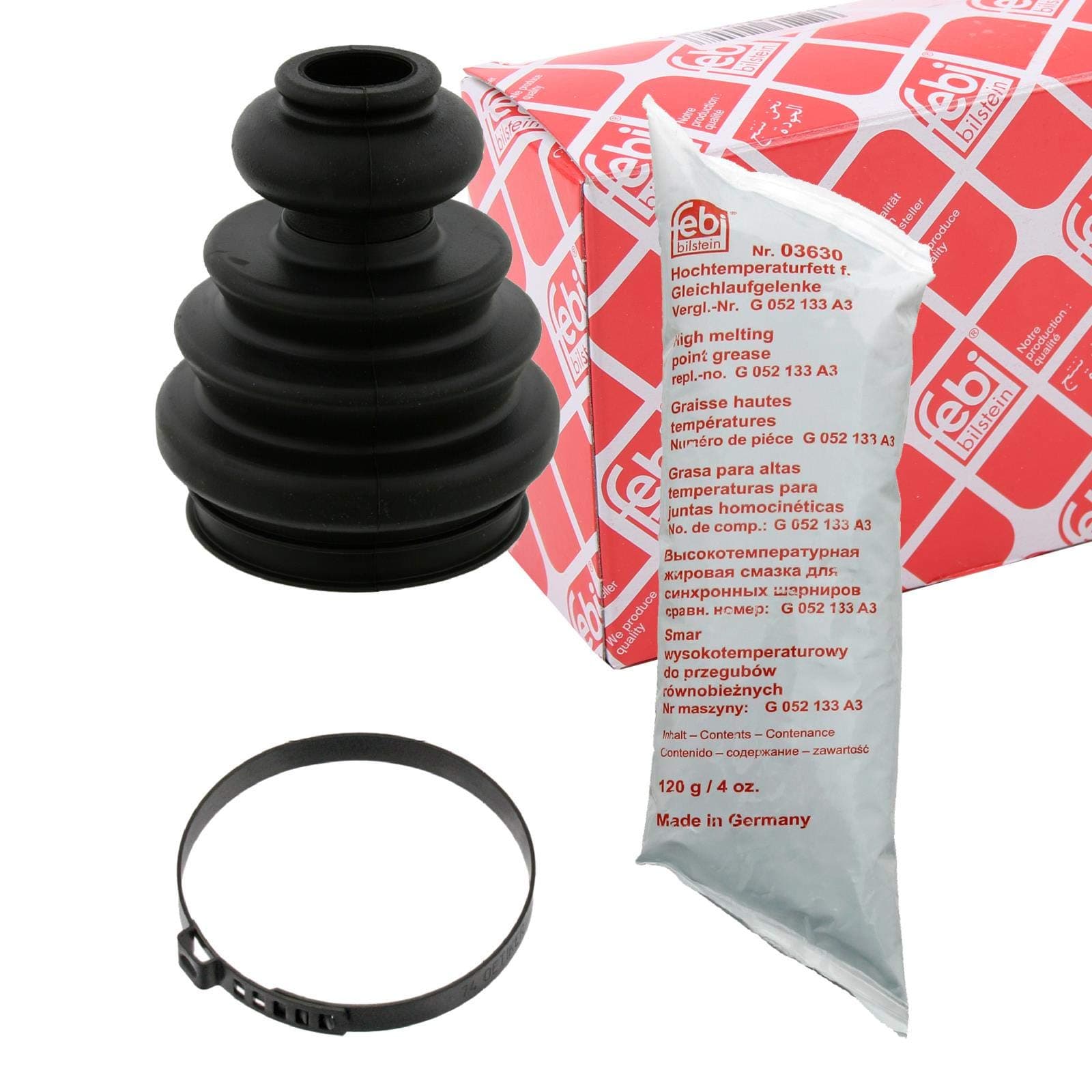 1x FEBI BILSTEIN 38345 ACHSMANSCHETTE ANTRIEBSWELLE FALTENBALGSATZ ANTRIEBSWELLE FALTENBALG MANSCHETTE ACHSMANSCHETTE INNEN GETRIEBESEITIG
