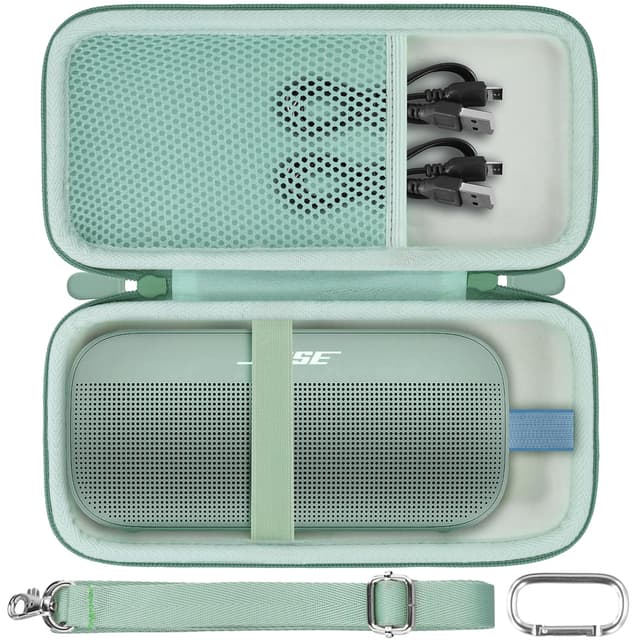 co2CREA Harte Tasche für Bose SoundLink Flex (2.Gen.) /Flex Tragbaren Bluetooth Lautsprecher Case Etui Tragetasche Alpine Sage