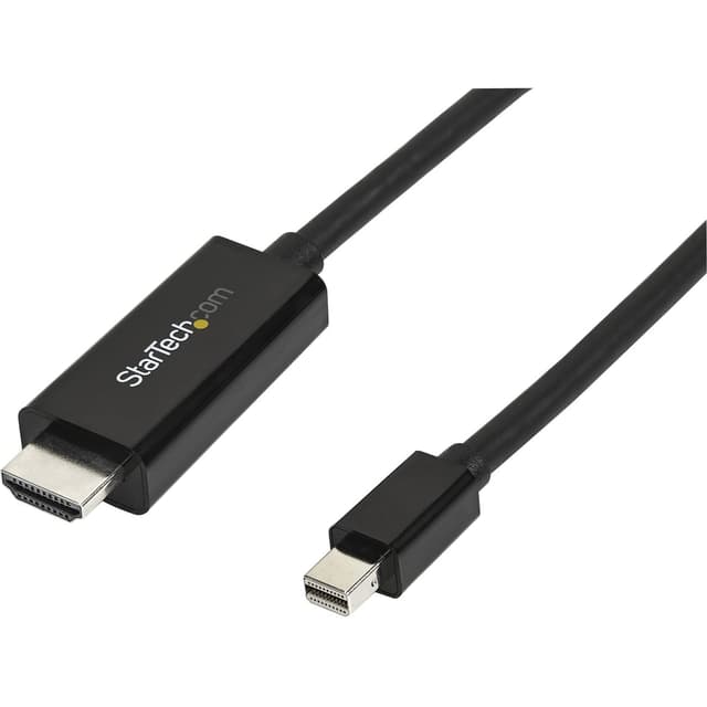 Mini-DisplayPort-auf-HDMI-Kabel – Mini-DisplayPort-auf-HDMI-Adapterkabel mit integriertem Computer-Monitor-Kabel – Schwarz – 3 m – Ultra HD 4k HMDI-Kabel 30 Hz - mDP-auf-HDMI-Kabel - (MDP2HDMM3MB) Schwarz 10 ft/3 m