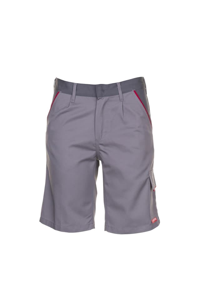 Planam 2371056 Highline Shorts, Zink/Schiefer/Rot, Größe XL