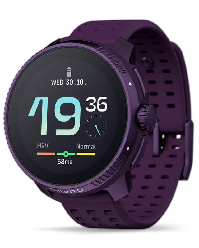 SUUNTO Race Sportuhr - Outdoor Smartwatch, 1,43" Helles AMOLED Display mit Saphirglas, Bequeme Uhrenkrone & Tasten Bedienung, Präzise Zweifrequenz GPS, Lange Akkulaufzeit, 100m Wasserdicht Titanium Amethyst