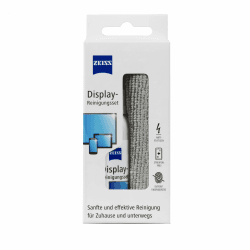 Zeiss Display-Reinigungs-Spray mit 120ml Inhalt inklusive einem Mikrofasertuch zur sicheren & effektiven Reinigung optischer Flächen - alkoholfrei - antistatisch, 606243, weiß 120 ml (1er Pack)