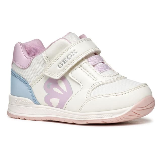 Geox Baby-Mädchen B Rishon Girl A Sneaker 18 EU White Sky