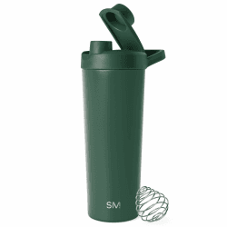 Simple Modern Shaker-Edelstahl-Flasche mit Ball | Metall-Isolierbecher für Proteinshakes, Shakes und Pre-Workout-Getränke | Rally | 710ml | Forest -Forest 710 ml Angebot bei HelloDeals