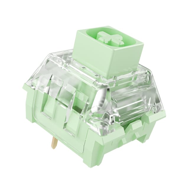 Kailh Box Bamboo Schalter für mx mechanische Tastatur, 3-Pin 55gf/Tick Clicky/Fine lubed/RGB/Crisp Sound Schalter (36pcs)