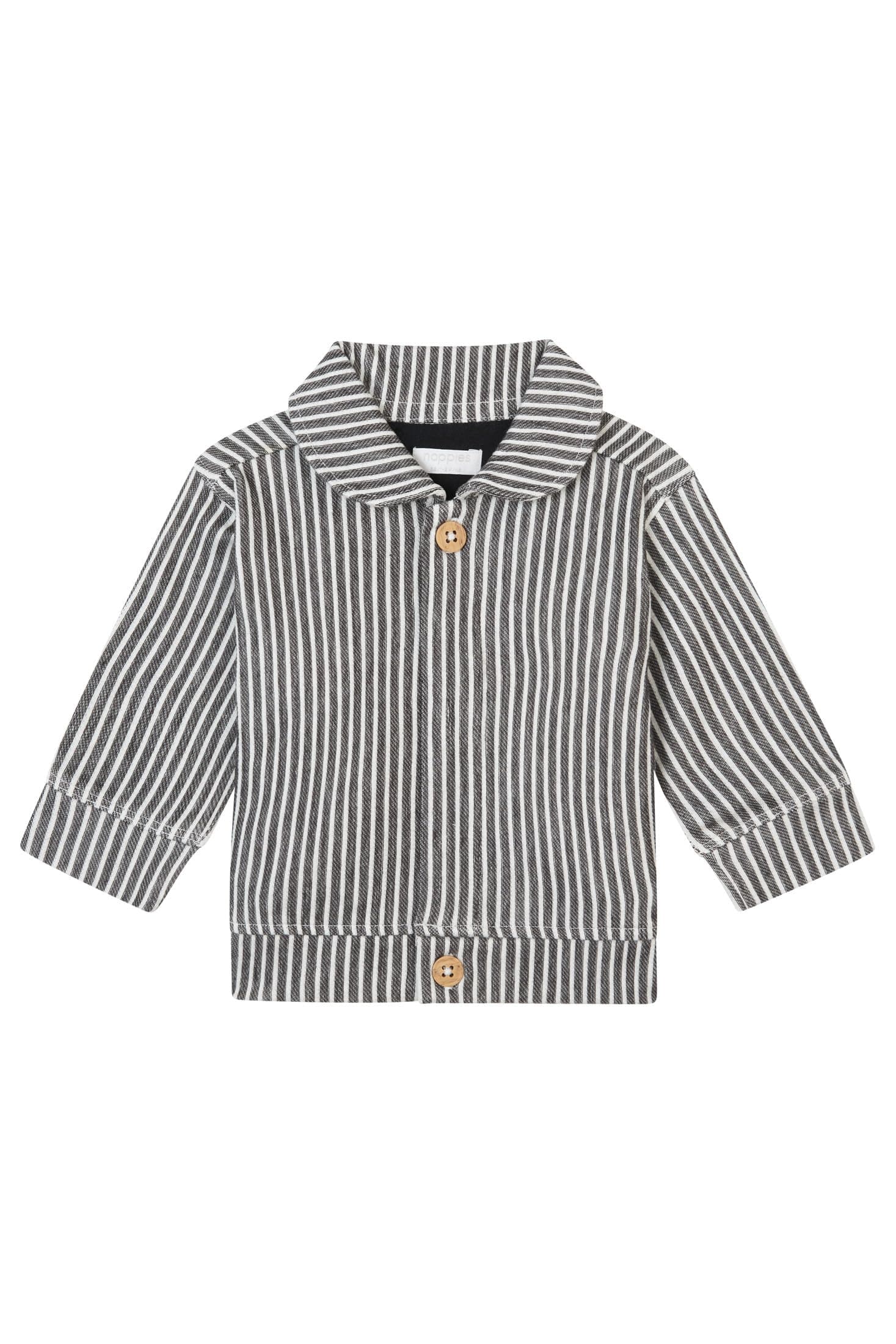 Noppies Baby-Jungen Boys Cardigan Genay Long Sleeve Stripe Strickjacke 50 Phantom - P008