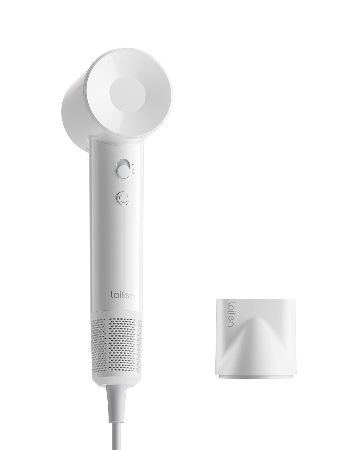Laifen SE Lite Haartrockner, negativer Ionen-Haarföhn mit 100000 U/min bürstenloser Motor für schnelles Trocknen, leiser Hochgeschwindigkeits-Haartrockner, für zuhause und auf Reisen(Weiß) SE Lite Weiß