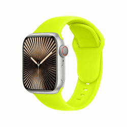 C1B Armband für Armband apple watch 49mm 46mm 45mm 44mm 42mm 41mm 40mm 38mm ultra 2 apple watch cinturino series 10 9 8 7 6 5 4 3 2 1 originale acciaio sport in colore Leuchtgelb 49mm, 46mm, 45mm, 44mm, (42mm S3/2/1) Leuchtgelb