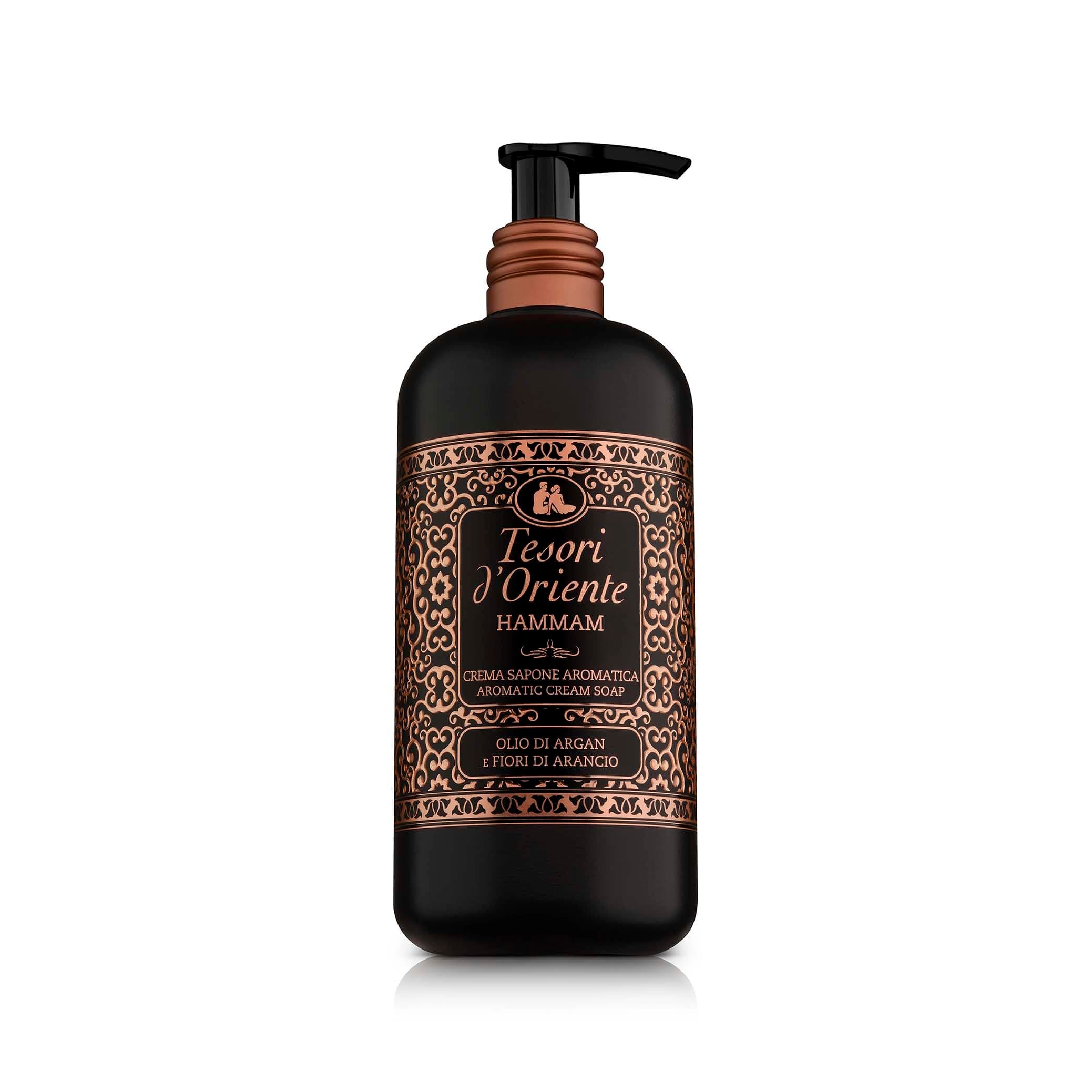 Tesori d'Oriente duftende Seifencreme Arganöl und Orangenblüten - Spender 300 ml