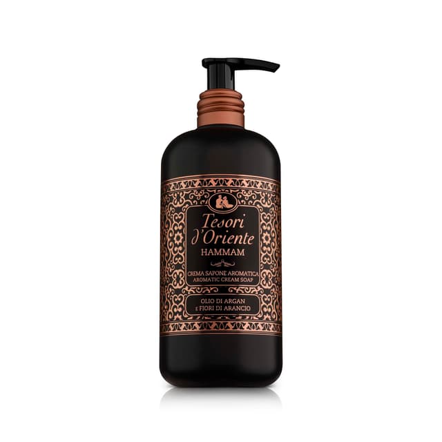 Tesori d'Oriente duftende Seifencreme Arganöl und Orangenblüten - Spender 300 ml