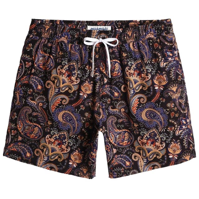 MaaMgic Herren kurz Badeshorts 4 Way Stretch Boardshorts Schnelltrocknend mit Mesh-Futter und Verstellbarem Tunnelzug MEHRWEG
