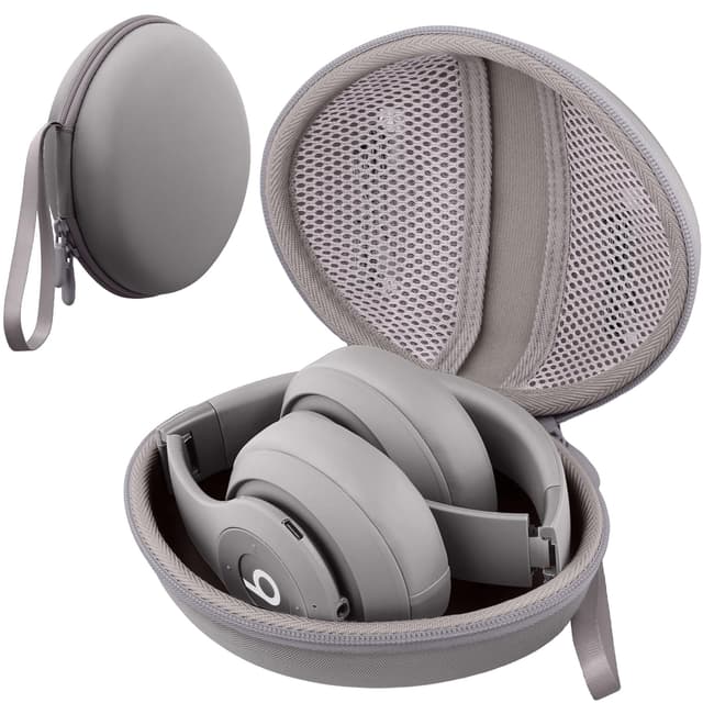 co2CREA Hartschalen-Reiseetui für Beats Dr. Dre Studio Pro/Studio3/Solo Pro/Solo4/Solo3/Solo2/Solo Wireless Noise Cancelling Over-Ear-Kopfhörer (nur Schutzhülle) sandstein