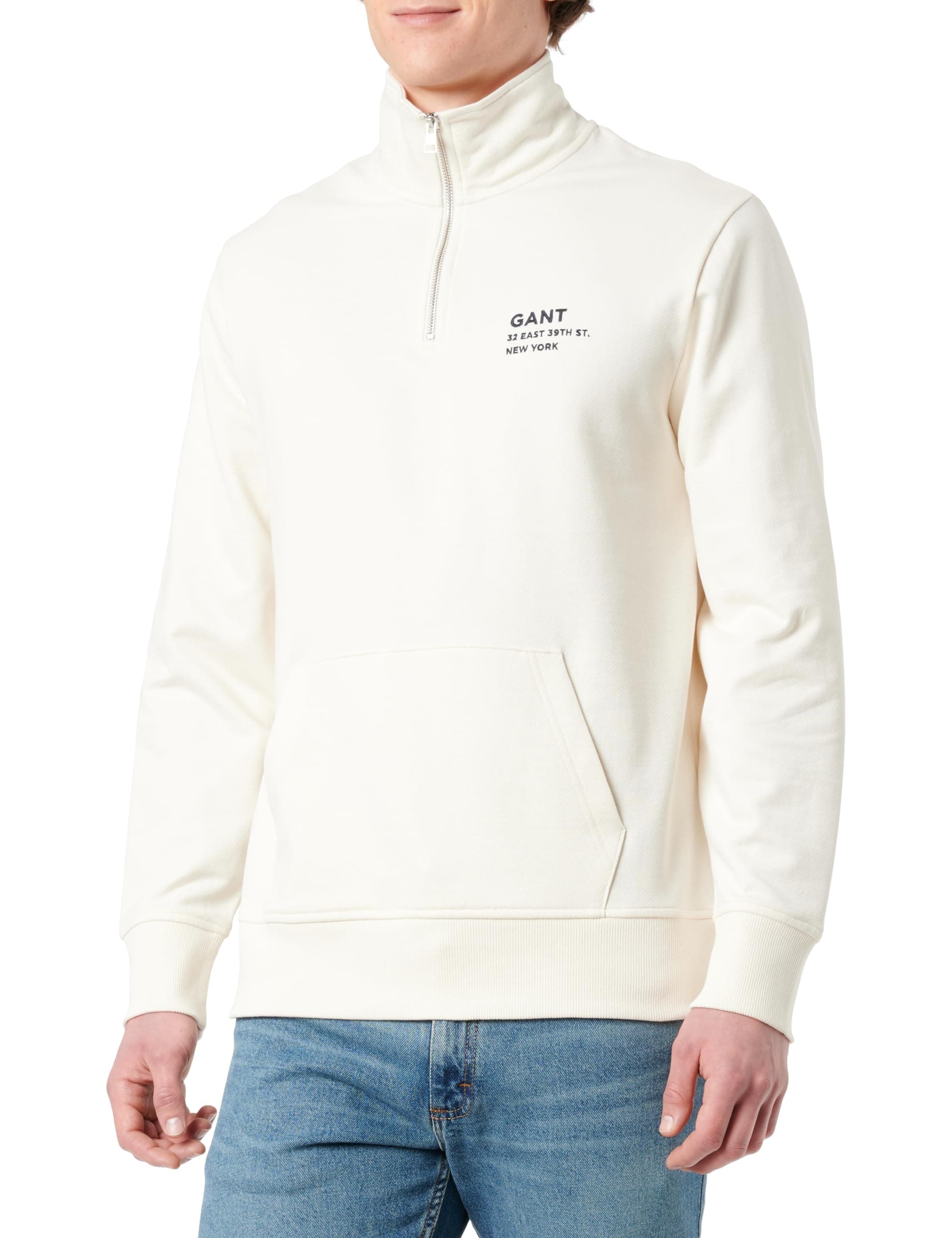 GANT Herren Script Graphic Half Zip Sweat Sweatshirt