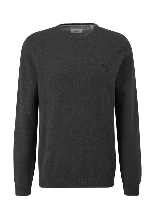 s.Oliver Men's Pullover Sweater L Dunkelgrau