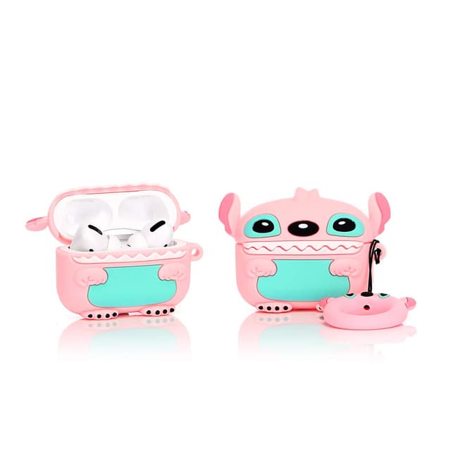 YIGEYI Silikon Hülle Kompatibel mit Airpods Pro Funny Cute 3D Cartoon Case Cover[DSN Leicht Animationsserie ] (Angel)