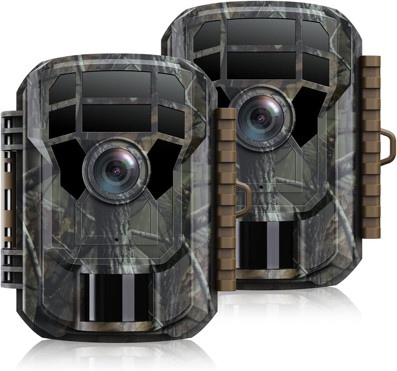 VOOPEAK 2er Wildkamera 2K HD 36MP, Wildkamera mit Bewegungsmelder Nachtsicht, Wildtierkamera Scouting mit 2,0 Zoll LCD Bildschirm 120° Weitwinkel IP66 Wasserdicht für Wildtier Beobachtung 2K 2er