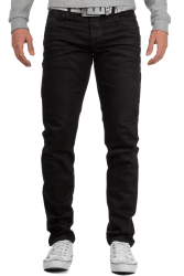 Cipo & Baxx Herren Jeans – Stilvolle Männer Jeans mit 5-Pocket-Design | Kontrastnähten & verzierten Gesäßtaschen | Bequemer Baumwoll-Elasthan-Mix für perfekten Casual Style Angebot bei HelloDeals