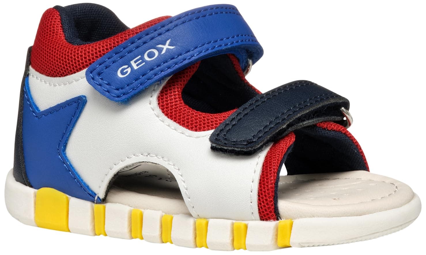Geox Baby-Jungen B Iupidoo Boy Sandal 19 EU White Royal