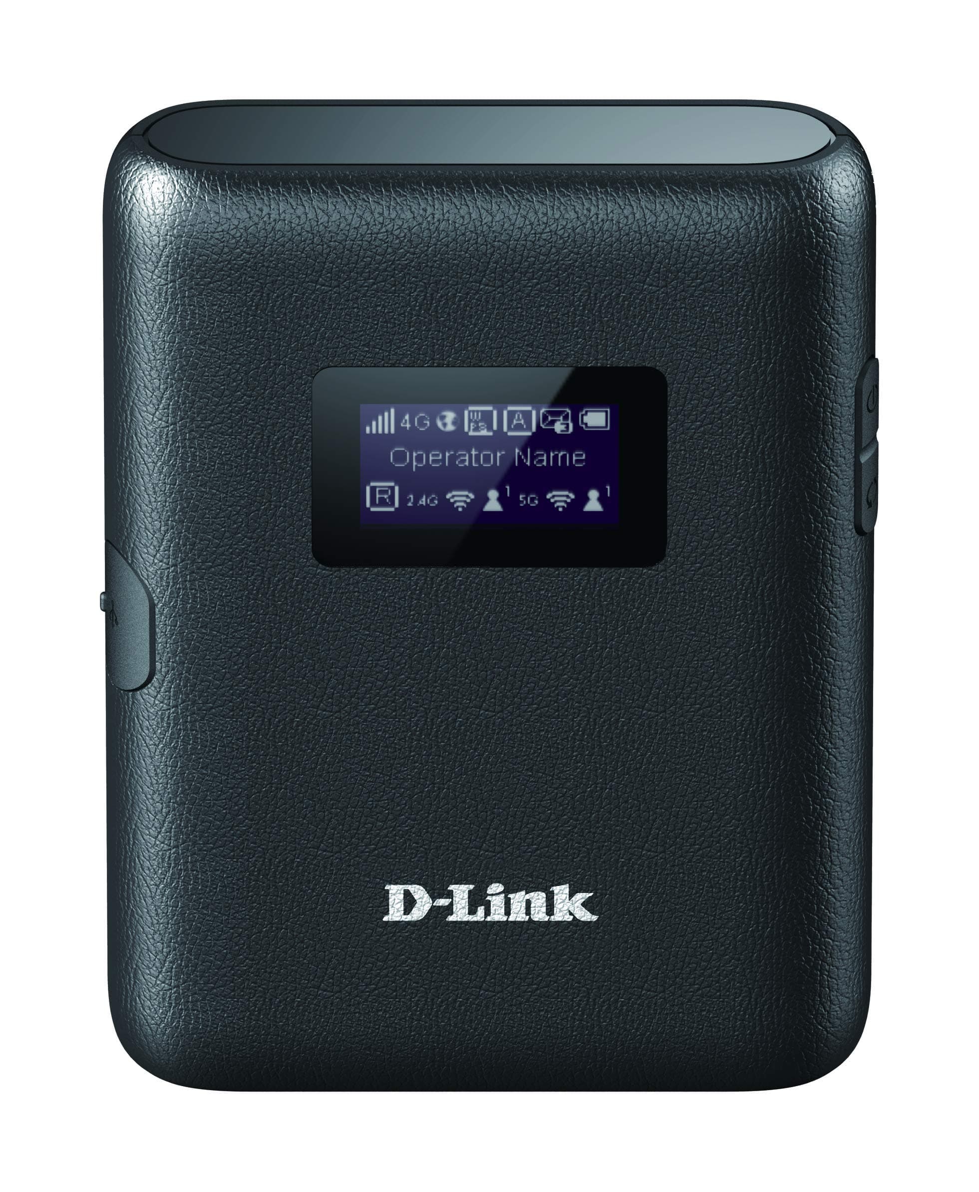 D-Link DWR-933 LTE Kat.6 Mobile Hotspot (AC1200 Dualband, 4G LTE mit bis zu 300 Mbit/s Downloadgeschwindigkeit, 3000mAh Akku für bis zu 14 Stunden Batteriebetrieb) Mobile Hotspot/4G+/LTE/WiFi 5/