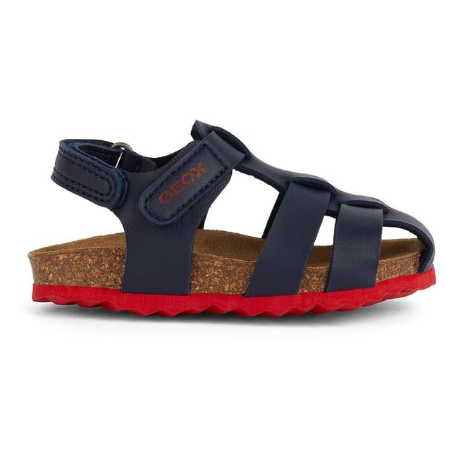 Geox Baby-Jungen B Chalki Boy Sandal 20 EU Navy Red