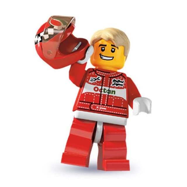 LEGO 8803 Minifigures Serie 3 - Minifigur Rennfahrer
