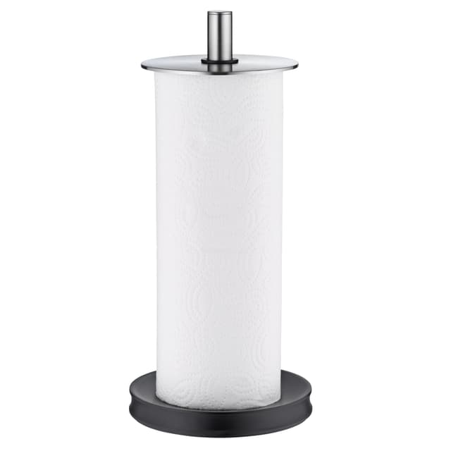 WMF Depot Küchenrollenhalter stehend 32 cm, Cromargan Edelstahl, Silikonfüße spülmaschinengeeignet Single