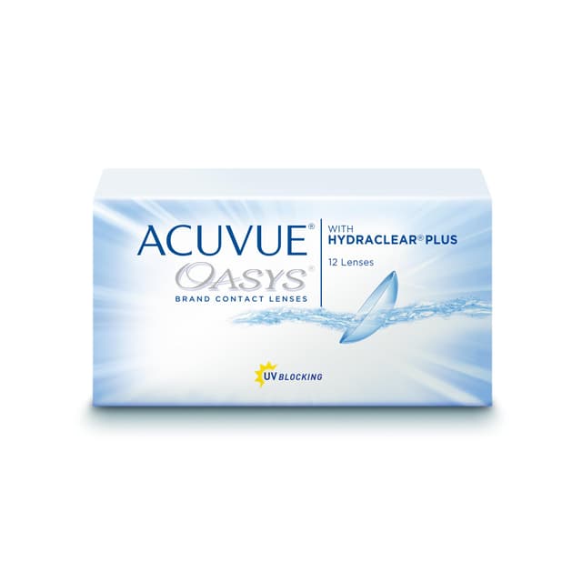 ACUVUE OASYS 2-Wochen-Kontaktlinsen für Tag und Nacht mit -4,5 dpt und BC 8.4 – UV Schutz, Austrocknungsschutz und extrem Komfortables Tragegefühl – 12 Linsen