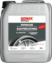 SONAX PROFILINE ReifenGlanz (5 Liter) bringt bei Verwitterung die satte Farbe zurück und sorgt für perfekten Glanz | Art-Nr. 02355000 Angebot bei HelloDeals