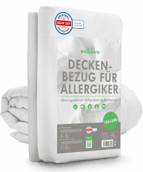 Welldora ǀ Milbenbezug Bettdecke 135x200 ǀ Allergiker Deckenbezug fachärztlich getestet ǀ Premium Encasing gegen Milben & Bettwanzen ǀ Allergiker Bettwäsche Decke 135x200 135x200cm Angebot bei HelloDeals