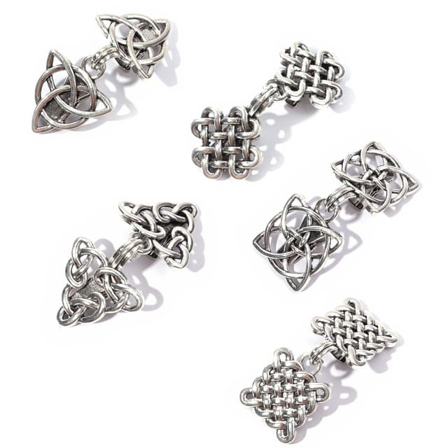 5 Stück Vintage Pullover Clips, Schal Clips, Strickjacke Clips, Modische Kragenclip, Retro Umhang Broschen, Hemd Brosche Clips, Keltischer Pullover Verschluss, für Pullover, Tücher und Cheongsams