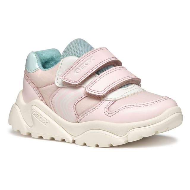 Geox Baby-Mädchen B Ciufciuf Girl A Sneaker 21 EU Lt Pink Watersea